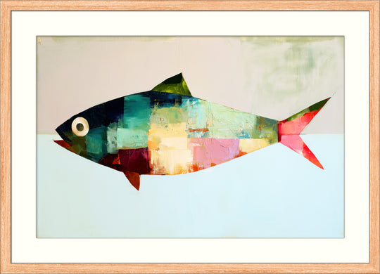 Abstract Fish Wall Art Print