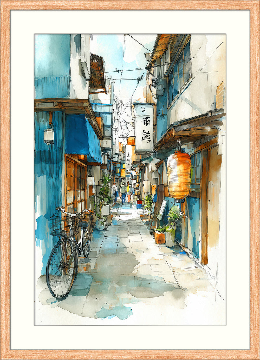 Japanese Alley Wall Art Print