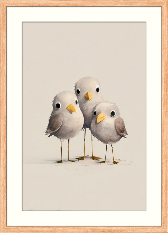 Cute Bird Wall Art Print