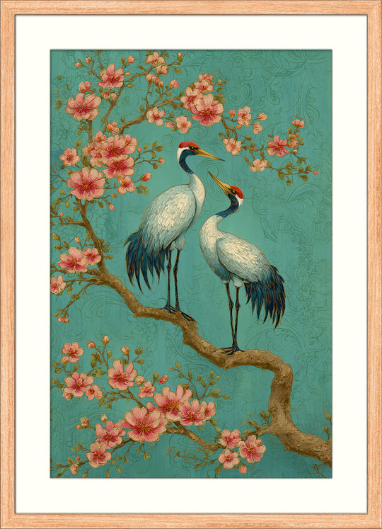 Japanese Crane Wall Art Print