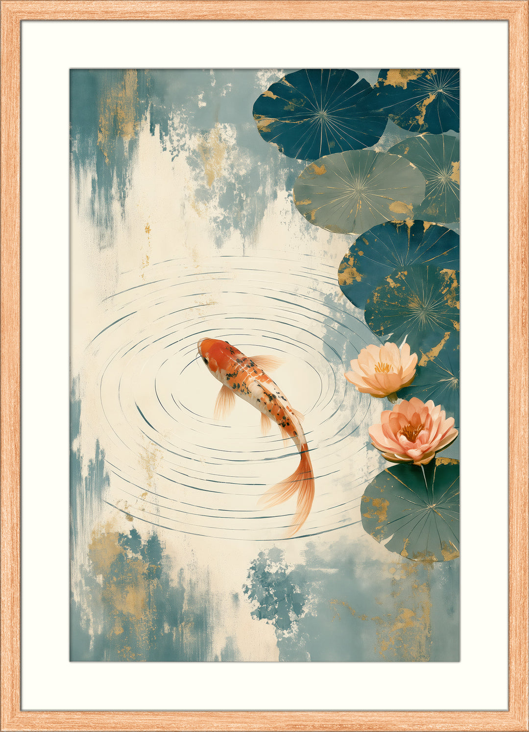 Orange Carp Wall Art