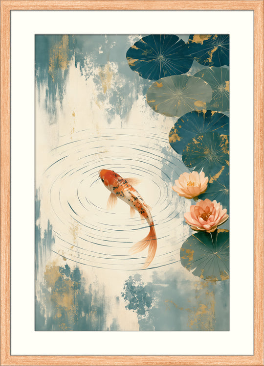 Orange Carp Wall Art