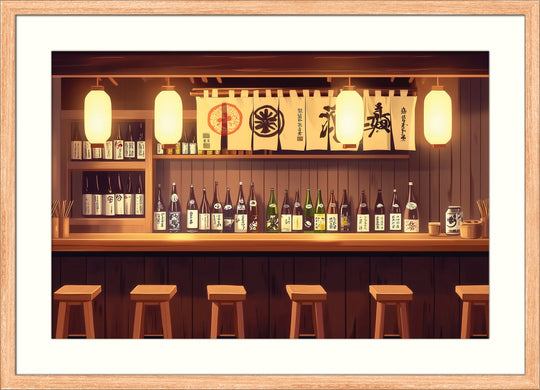 Japanese Sake Bar Wall Art Print