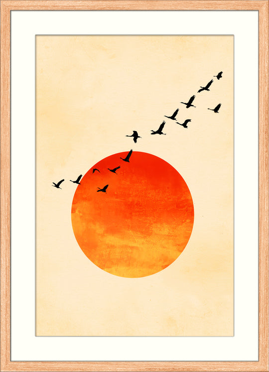 Japanese Red Sun Art Print