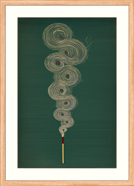 Abstract Incense Wall Art Print