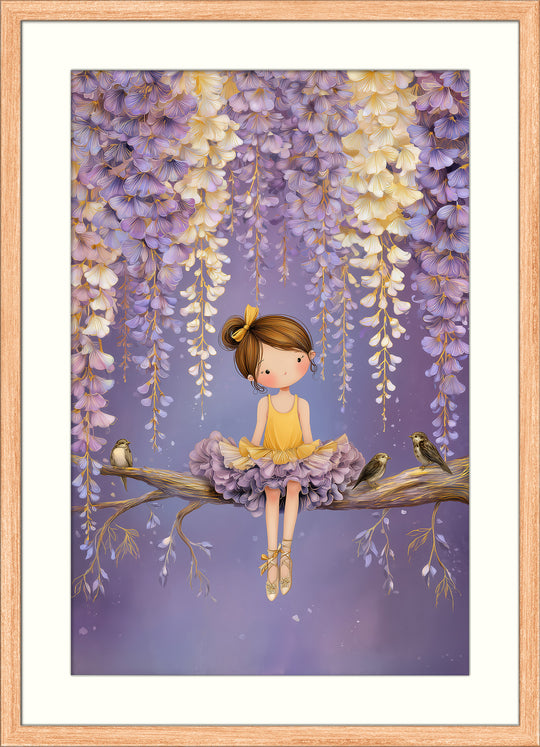 Ballerina Girl Wall Art Print