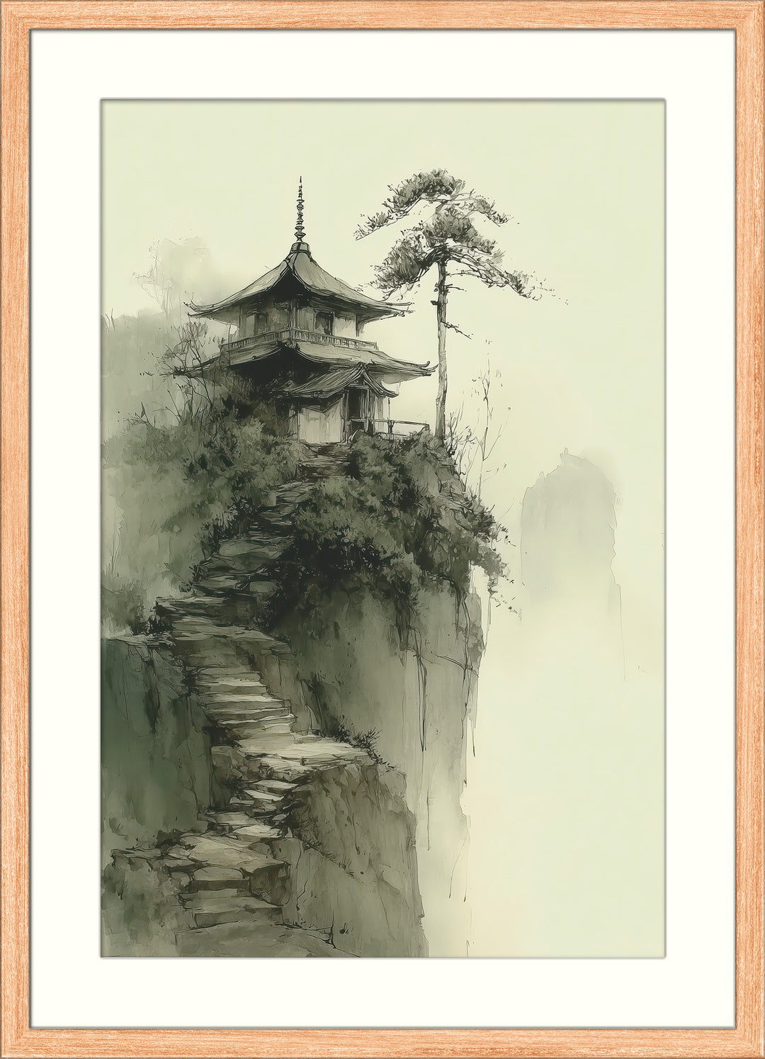 Japanese Temple Wall Art Print