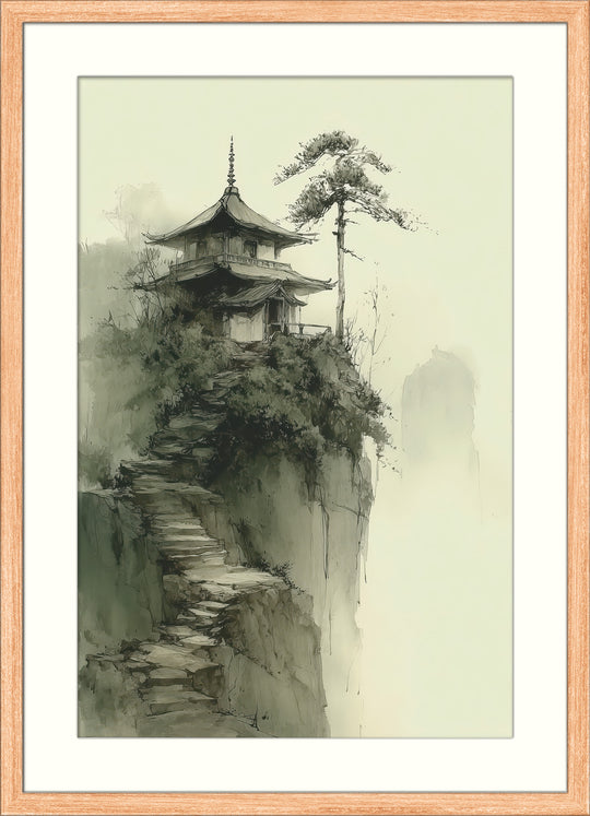 Japanese Temple Wall Art Print