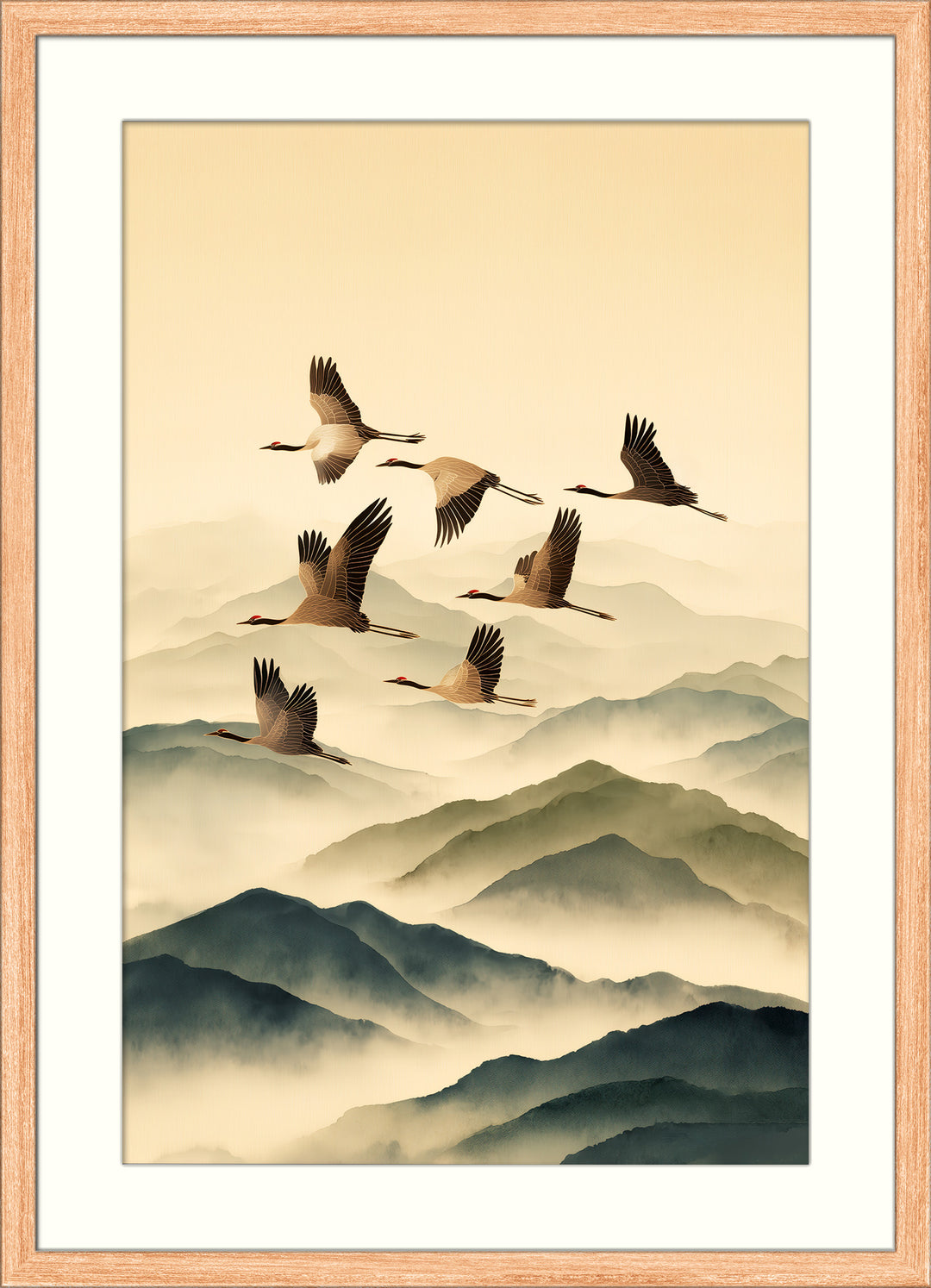 Flying Crane Art Prin