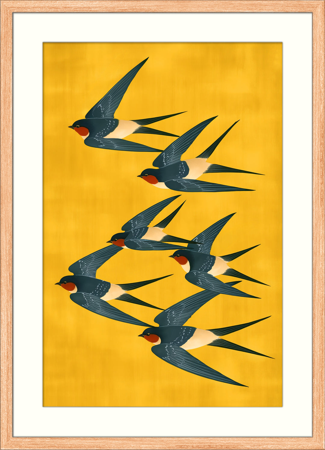 Retro Flying Birds