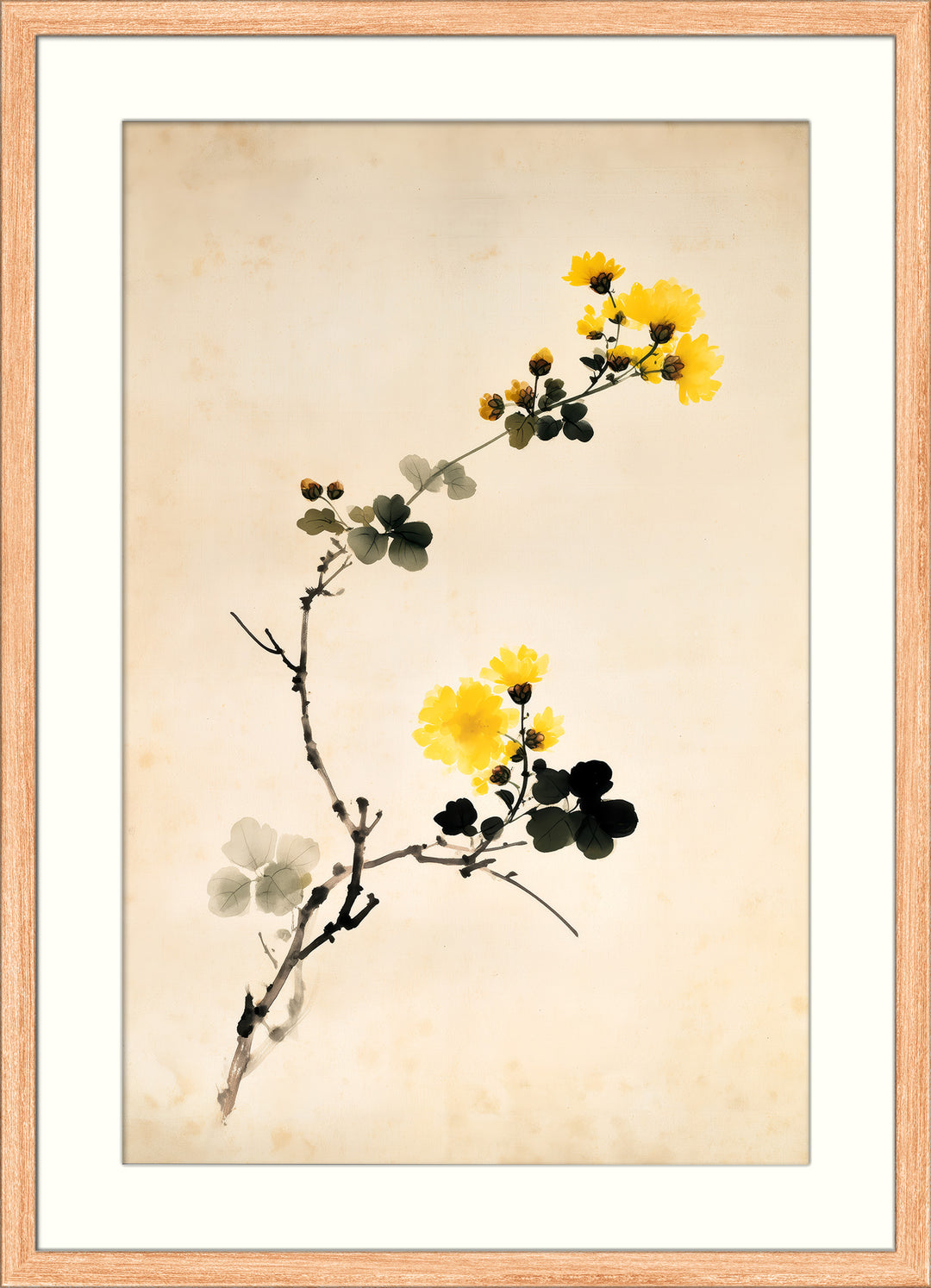 Yellow Floral Art Print