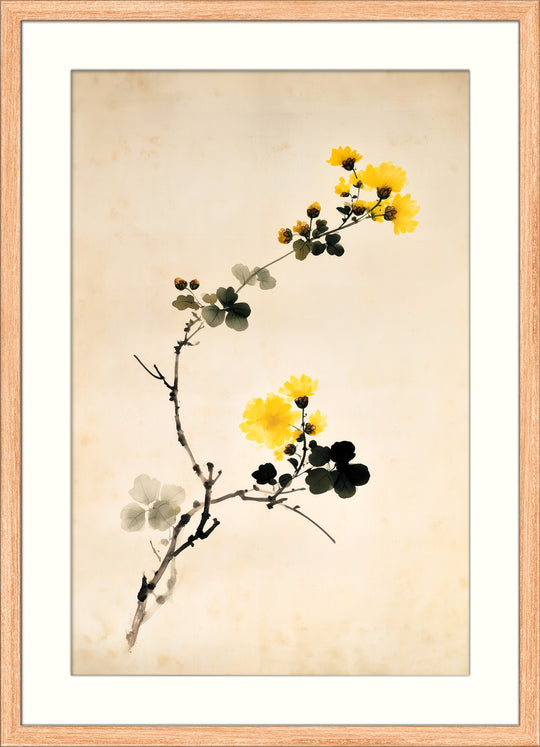 Yellow Floral Art Print