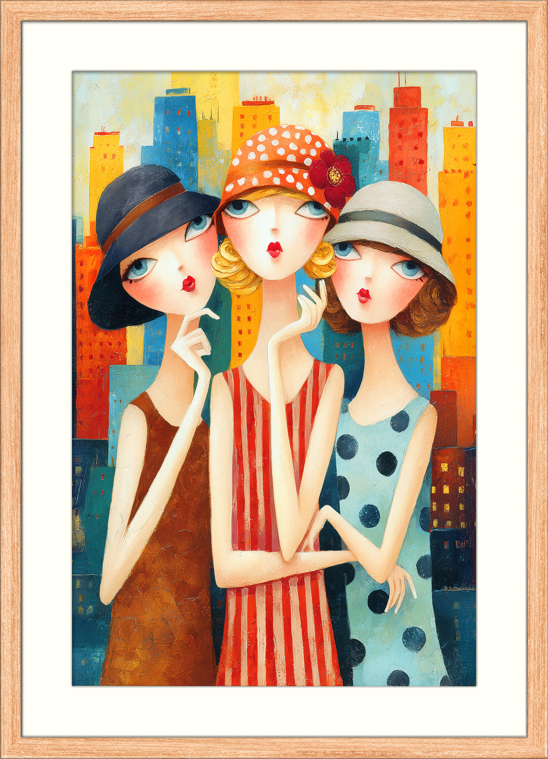 Art Deco Women Wall Art Print