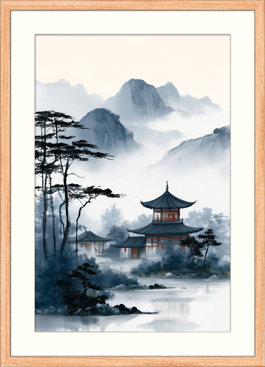 Misty Mountain Art Print
