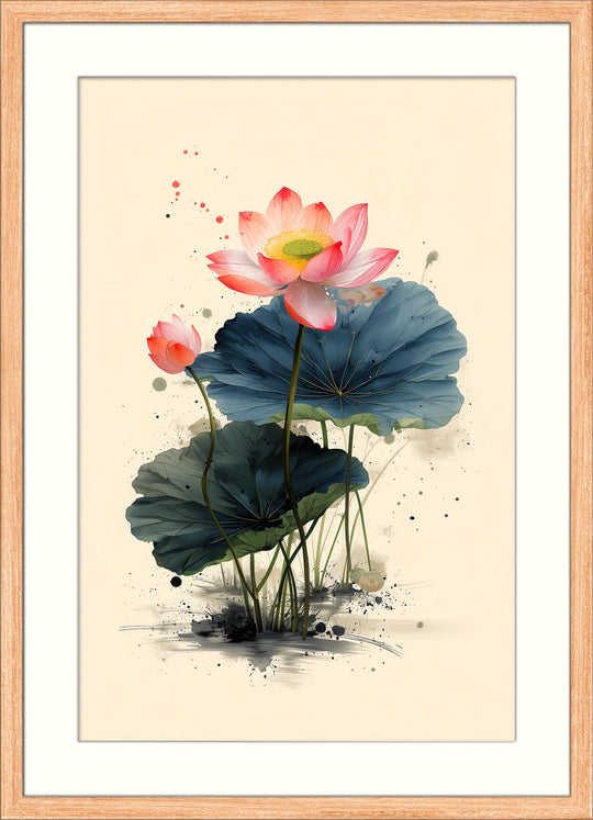 Lotus Flower Wall Art Print