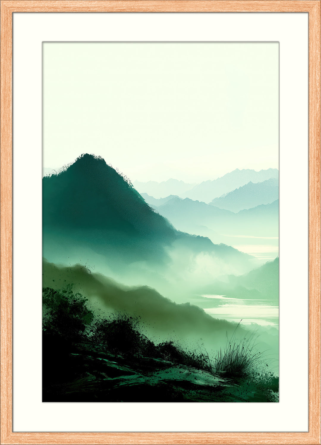 Green Mountain Wall Art Print