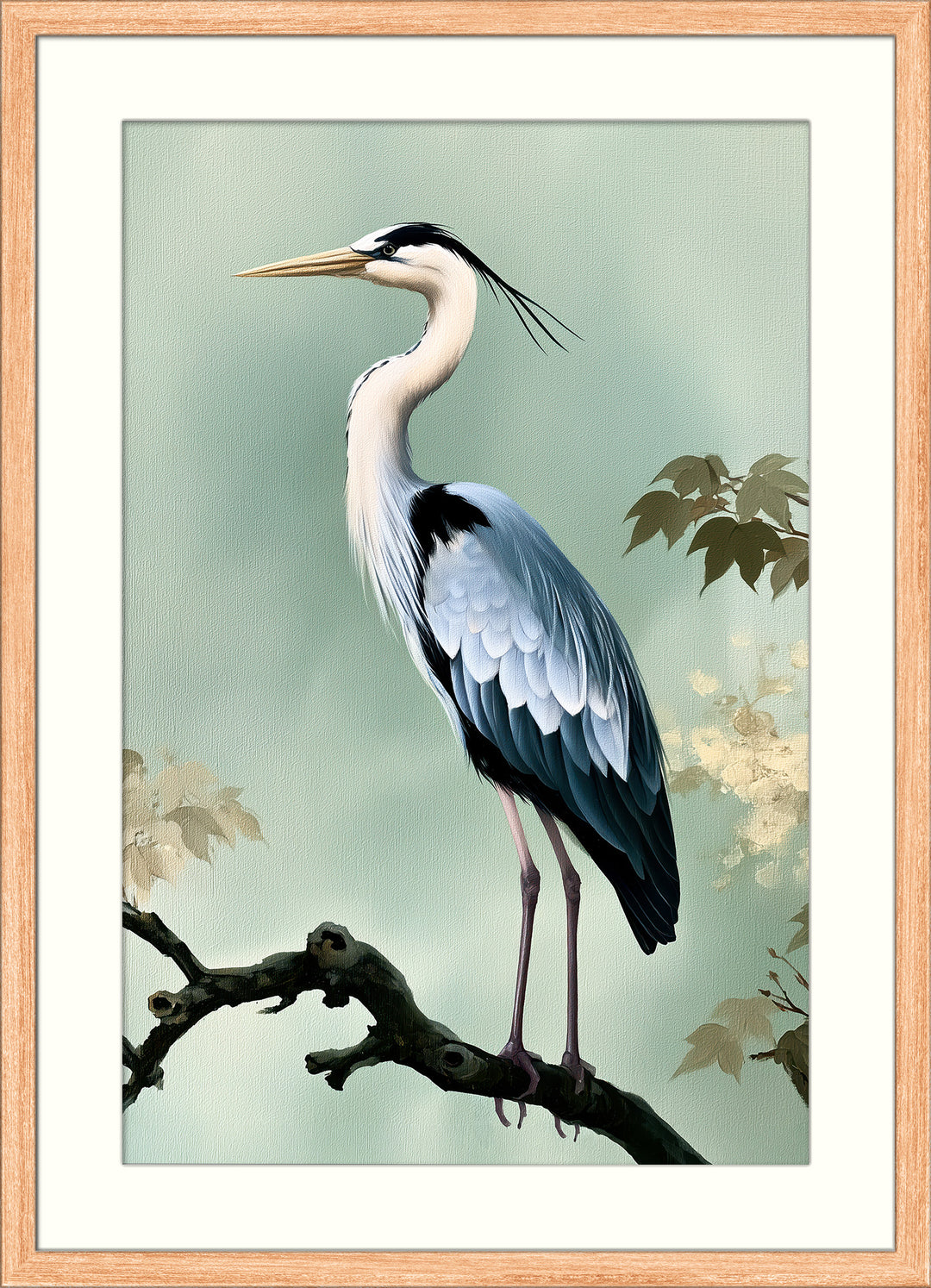Grey Heron Art Print