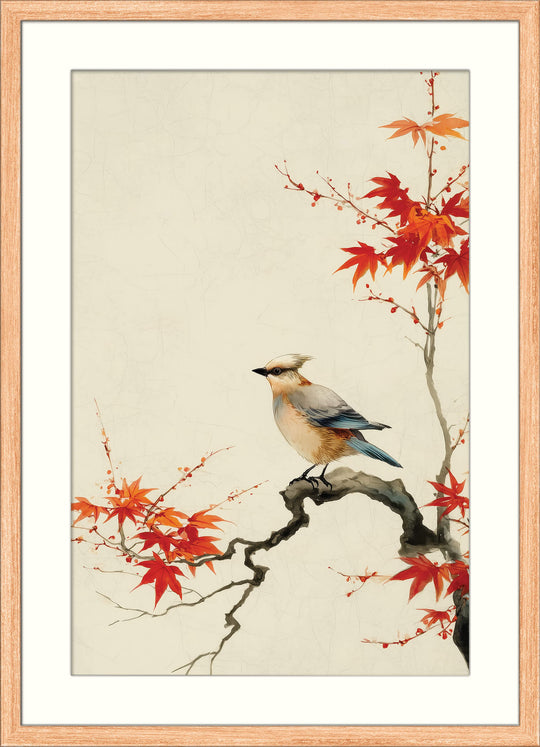 Bird on Maple Branch