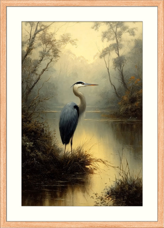 Heron Wall Art Print