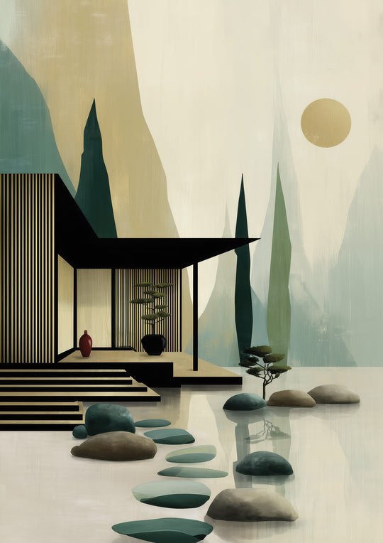 Japanese Home with Garden