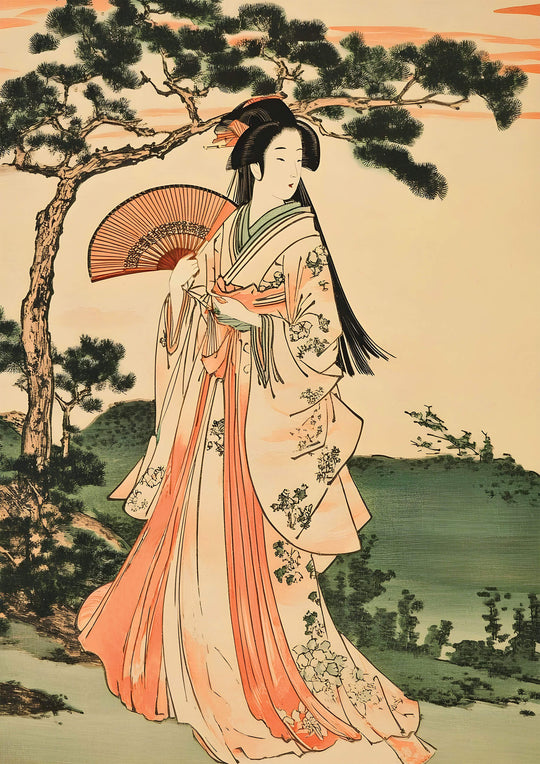 Geisha with Fan