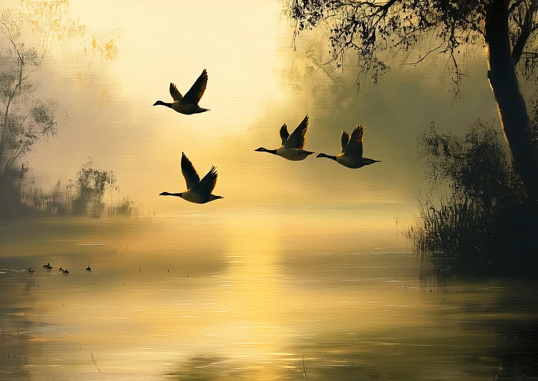 Flying Geese Wall Art Print