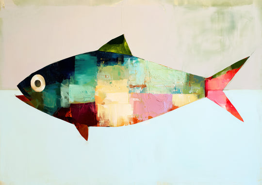 Abstract Fish Wall Art Print