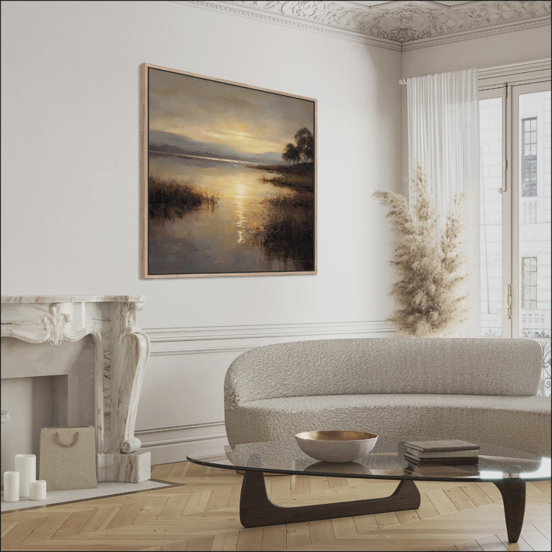 Sunset Lake Scene