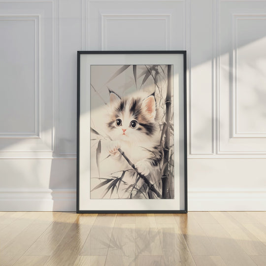 Cute Kitten Wall Art Print