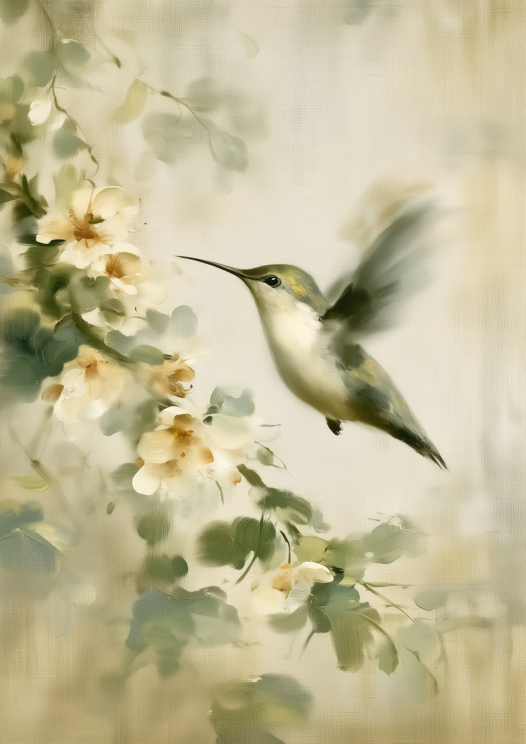 Cream Flower Wall Art