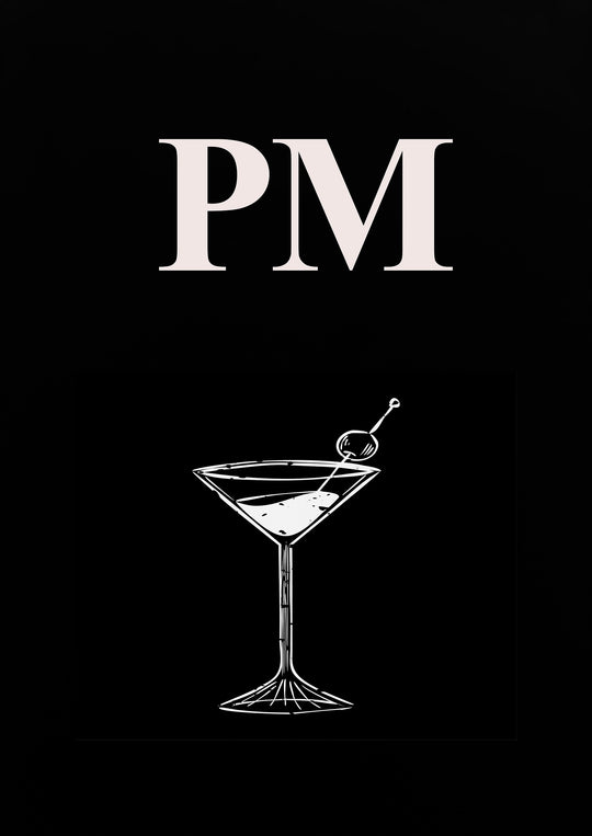 AM PM Wall Art Prints Set of 2