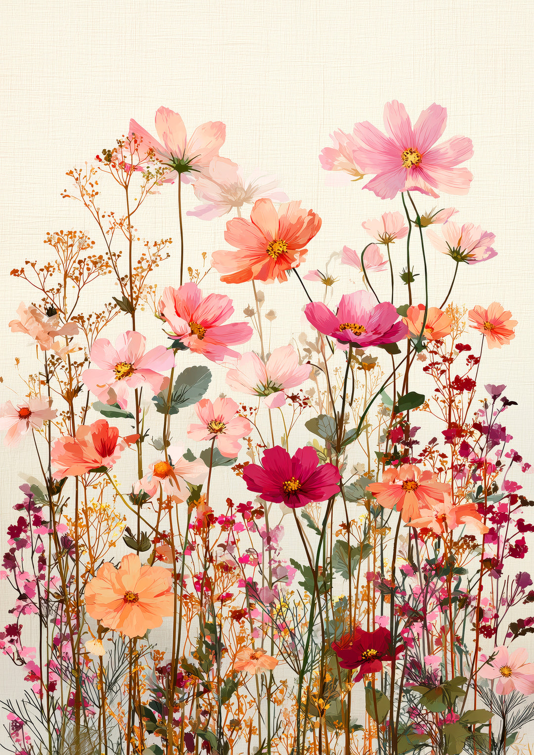Pink Wildflower Art Print