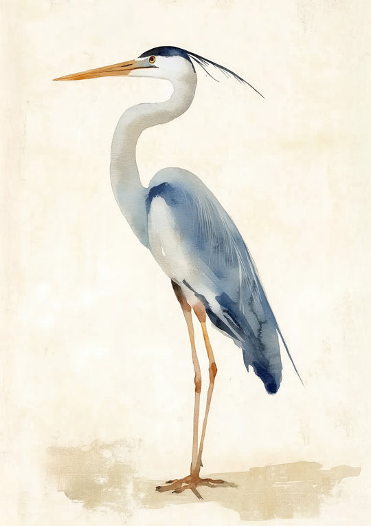 Heron Wall Art Prints Set of 3