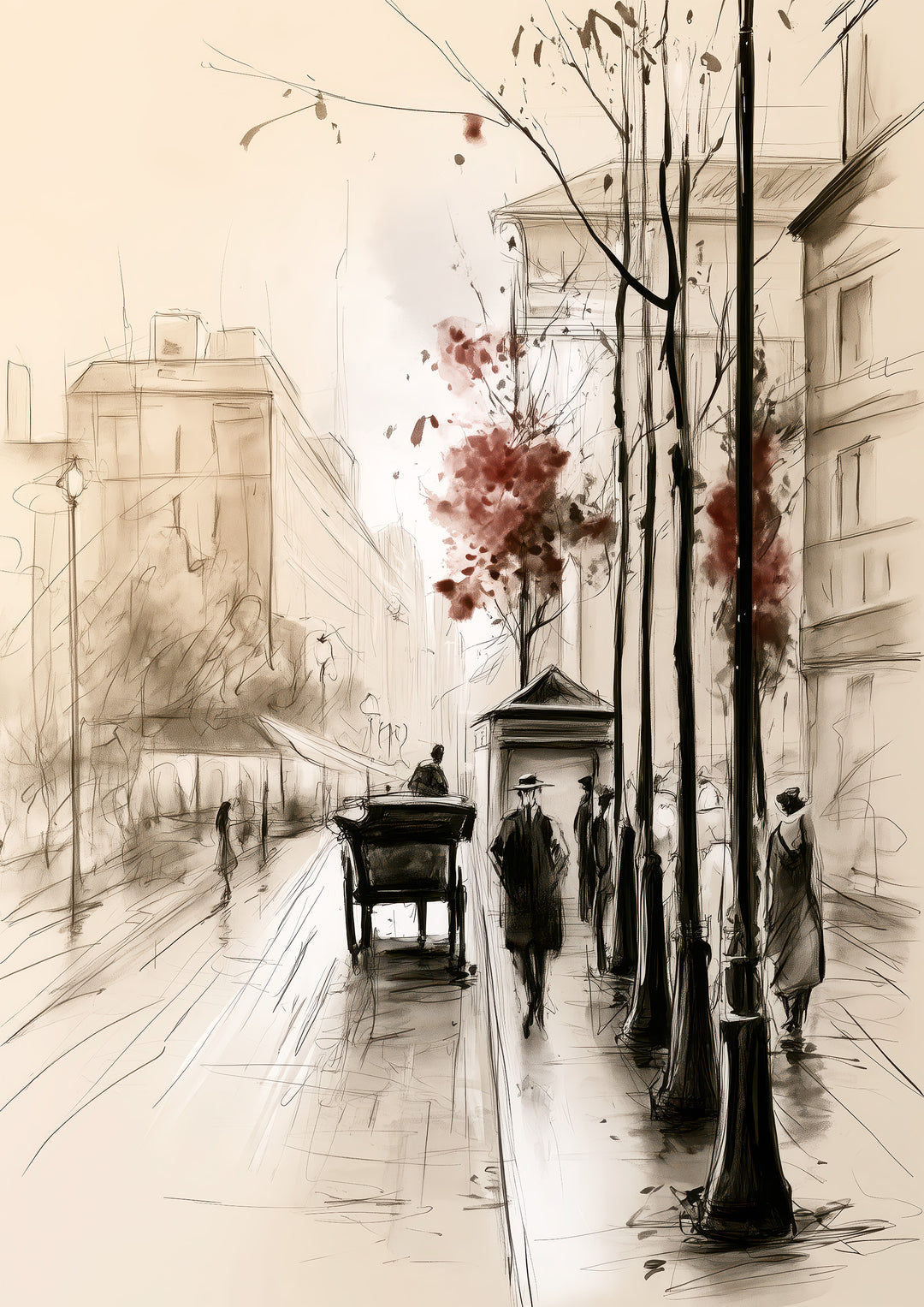 Vintage London Street Wall Art Prints