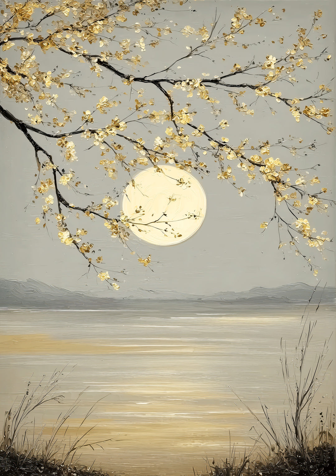 Golden Blossom Art Print
