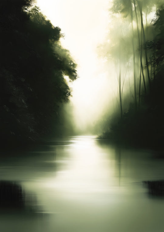 Misty Forest Art Print
