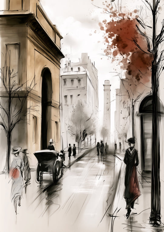 Vintage London Street Wall Art Prints