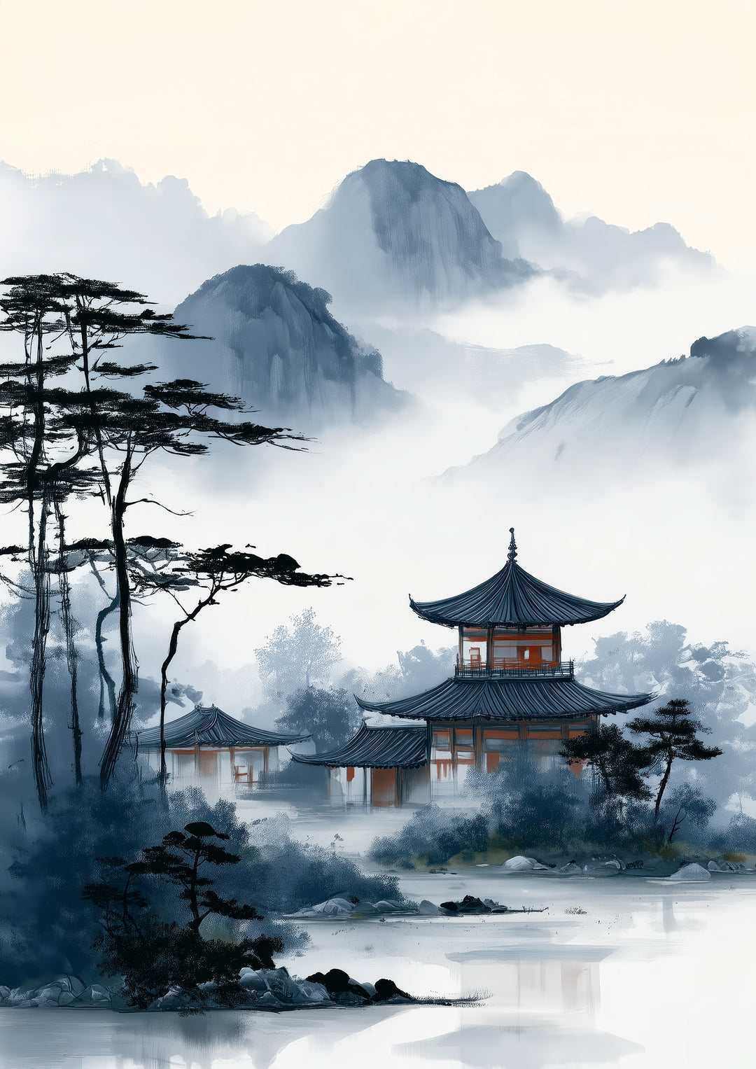 Misty Mountain Art Print