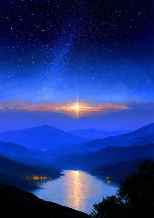 Starry Night Wall Art Print