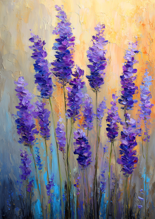 Purple Flower Wall Art Prints Set of 2