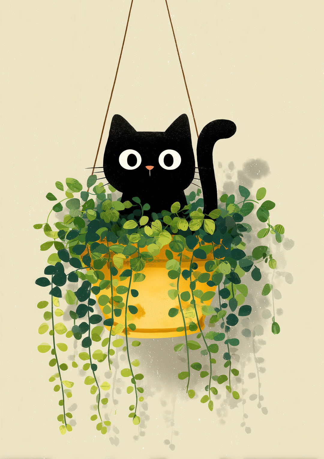Black Cat Wall Art Prints Set of 2