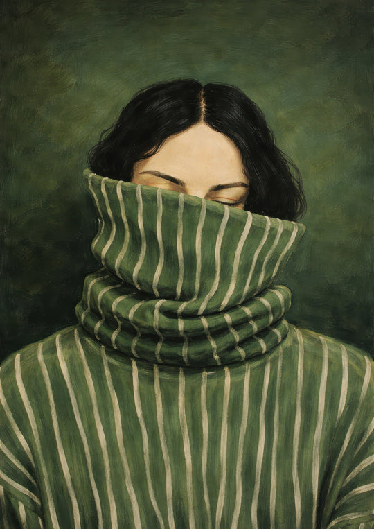 Green portrait set of 2