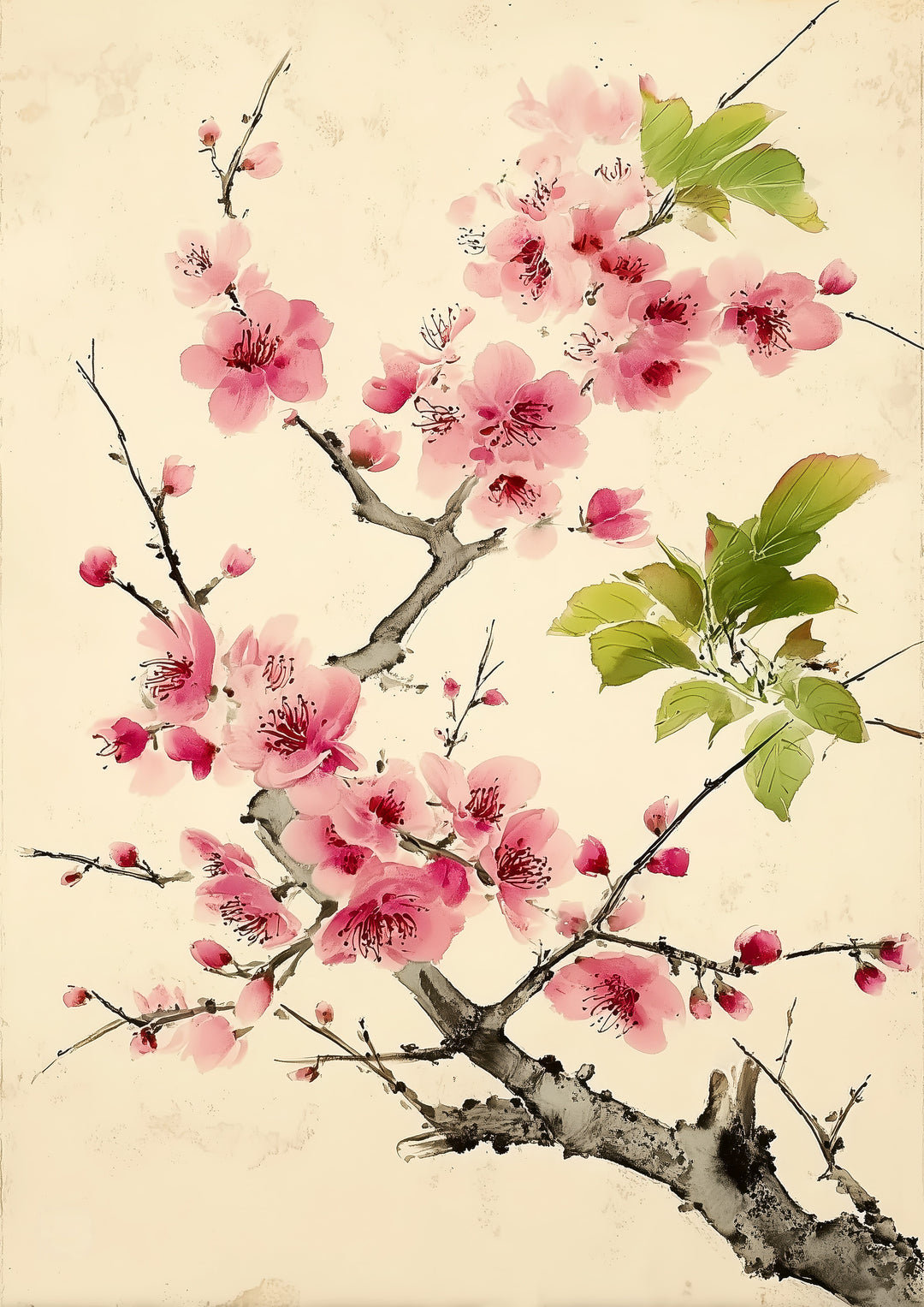 Japanese Botanical Wall Decor