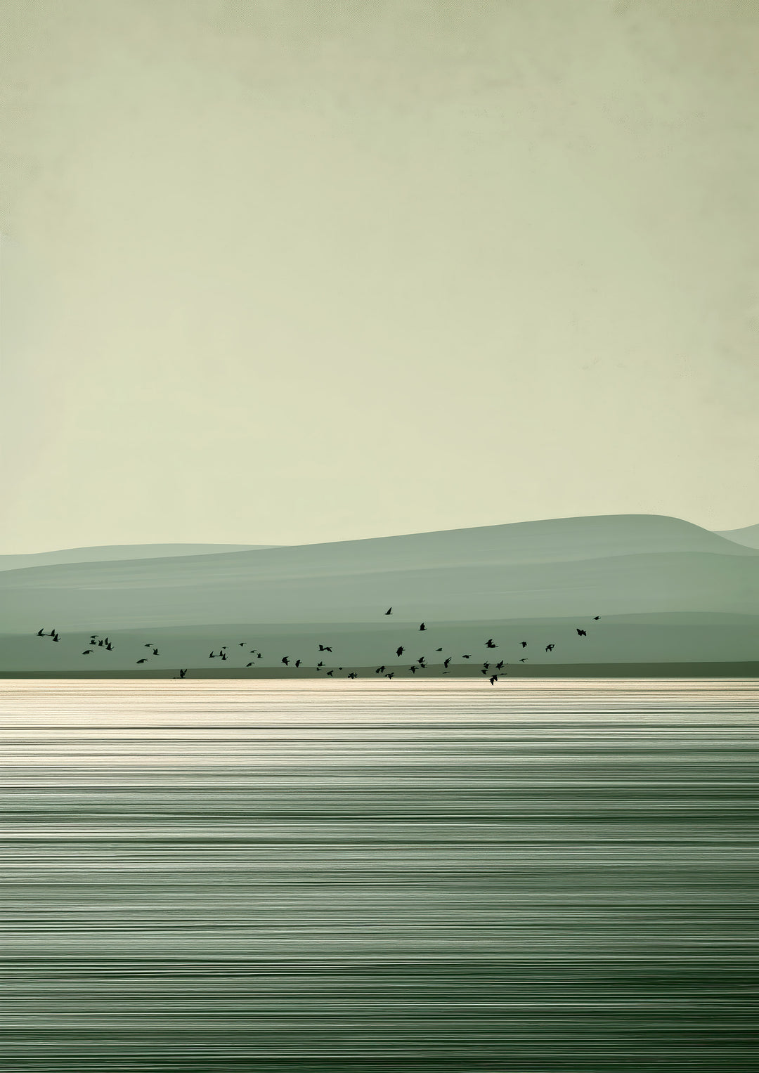 Sage Green Landscape Wall Art Prints