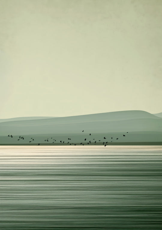 Sage Green Landscape Wall Art Prints