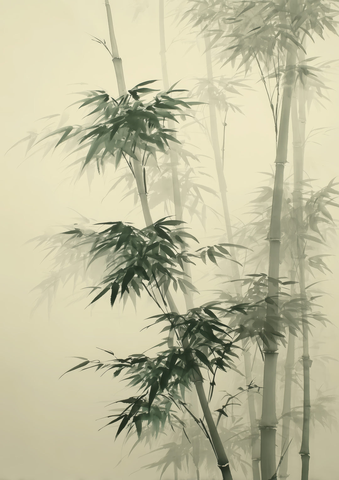 Bamboo Wall Art Prints Set of 2