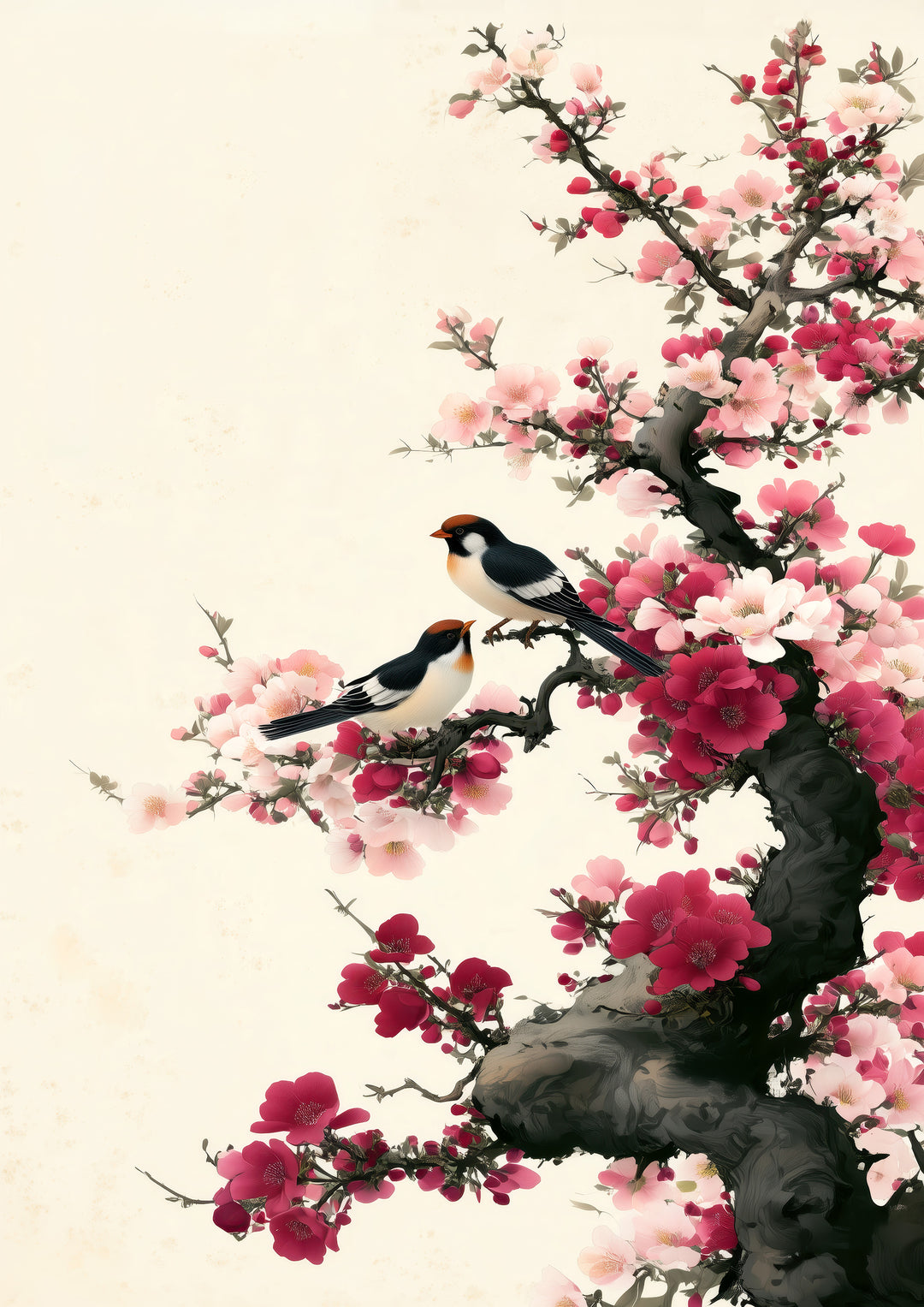 Japanese Floral Wall Art