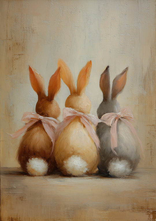 Easter bunny wall art prints