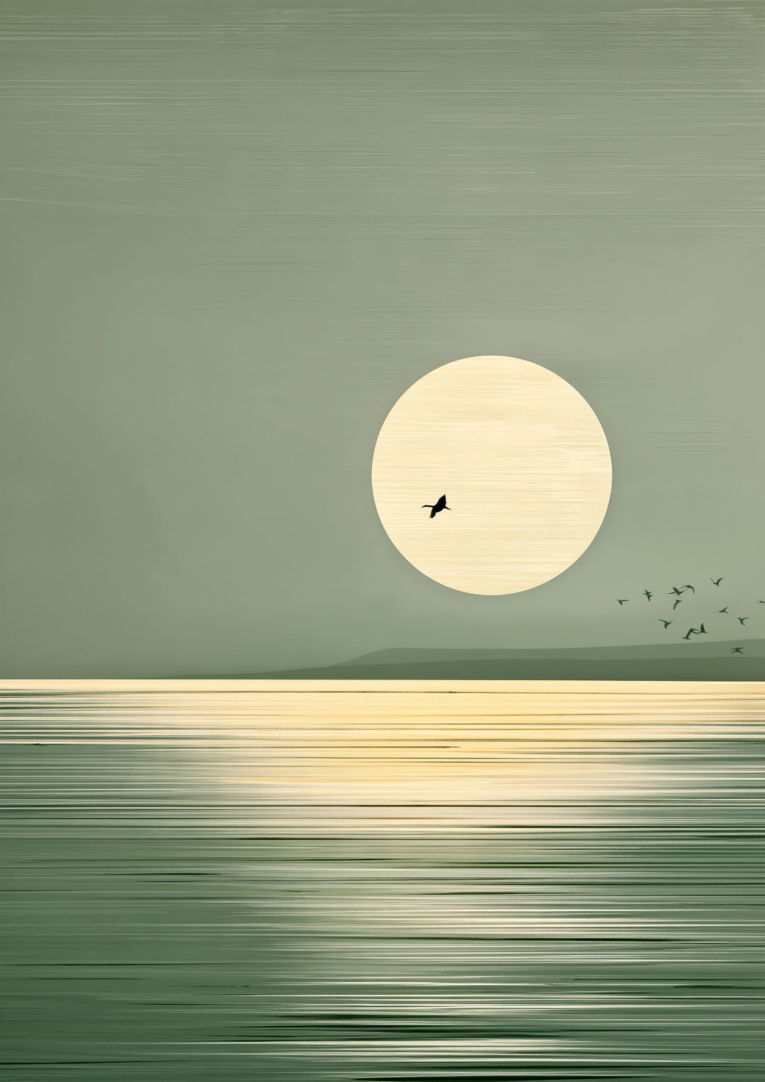 Sage Green Landscape Wall Art Prints