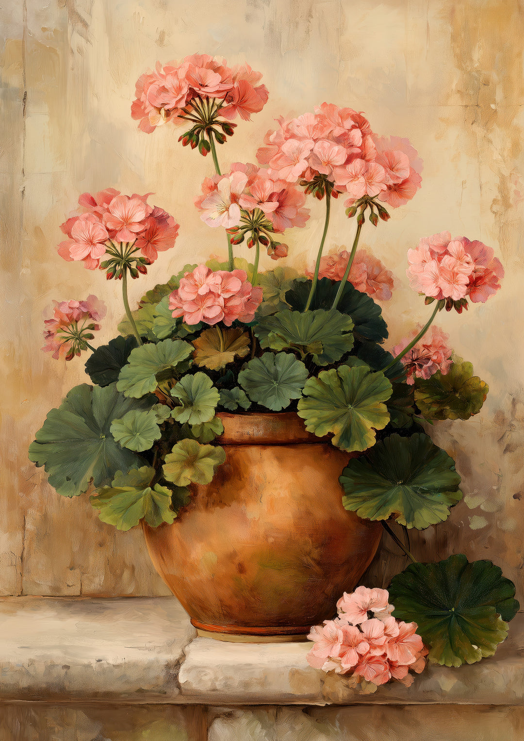 Pink Geranium Art Print